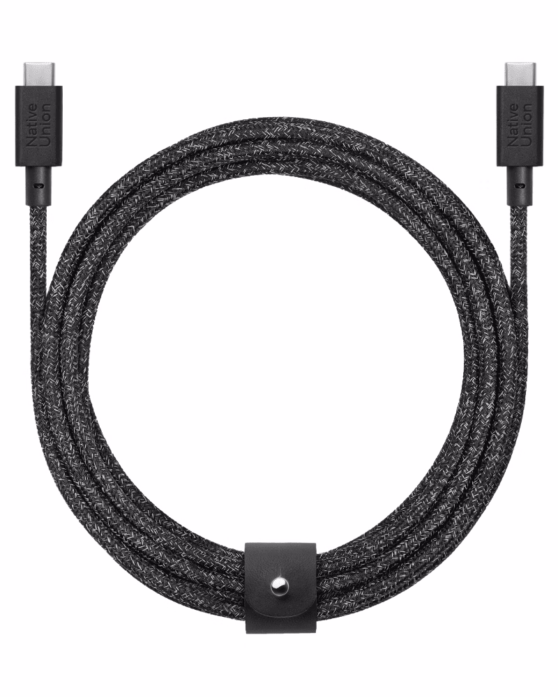 Кабель Native Union Belt XL Cable USB-C to USB-C Cosmos Black (3 m) BELT-XL-C-COS-3-NP